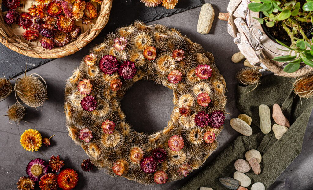 DIY homemade advent wreath